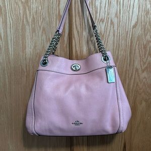 Coach Turnlock “Edie” Leather Purse.